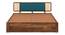 Boho Bliss Solid Wood Storage Bed (King Bed Size, Box Storage Type, PROVINCIAL TEAK Finish) by Urban Ladder - - 