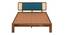 Boho Bliss Solid Wood Non Storage Bed (Queen Bed Size, PROVINCIAL TEAK Finish) by Urban Ladder - - 