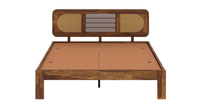 Oasis Ratan Solid Wood Non Storage Bed (Queen Bed Size, PROVINCIAL TEAK Finish) by Urban Ladder - - 