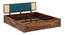 Boho Bliss Solid Wood Storage Bed (King Bed Size, Box Storage Type, PROVINCIAL TEAK Finish) by Urban Ladder - - 