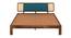 Boho Bliss Solid Wood Non Storage Bed (King Bed Size, PROVINCIAL TEAK Finish) by Urban Ladder - - 