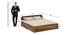Sleigh Solid Wood Storage Bed (King Bed Size, Box Storage Type, PROVINCIAL TEAK Finish) by Urban Ladder - - 
