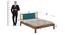 Boho Bliss Solid Wood Non Storage Bed (Queen Bed Size, PROVINCIAL TEAK Finish) by Urban Ladder - - 