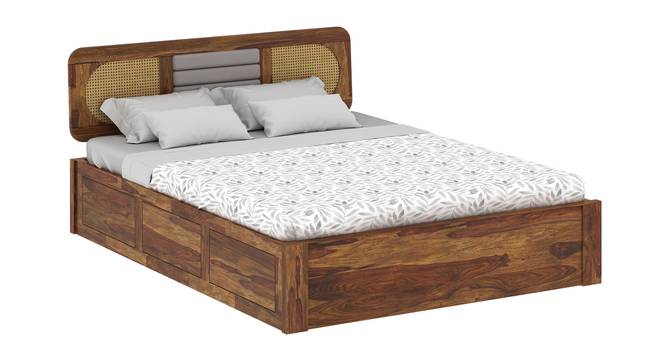 Oasis Ratan Solid Wood Storage Bed (Queen Bed Size, Box Storage Type, PROVINCIAL TEAK Finish) by Urban Ladder - - 