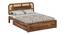 Sunburst Ratan Solid Wood Storage Bed (Queen Bed Size, Drawer Storage Type, PROVINCIAL TEAK Finish) by Urban Ladder - - 