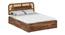Sunburst Ratan Solid Wood Storage Bed (Queen Bed Size, Box Storage Type, PROVINCIAL TEAK Finish) by Urban Ladder - - 