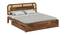 Sunburst Ratan Solid Wood Storage Bed (King Bed Size, Drawer Storage Type, PROVINCIAL TEAK Finish) by Urban Ladder - - 