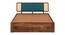 Boho Bliss Solid Wood Storage Bed (Queen Bed Size, Drawer Storage Type, PROVINCIAL TEAK Finish) by Urban Ladder - - 