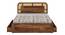 Sunburst Ratan Solid Wood Storage Bed (Queen Bed Size, Drawer Storage Type, PROVINCIAL TEAK Finish) by Urban Ladder - - 