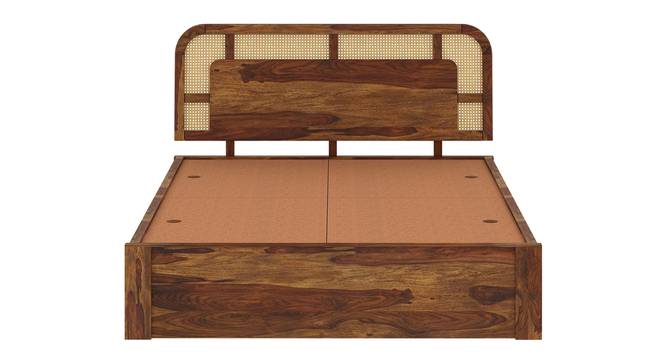 Sunburst Ratan Solid Wood Storage Bed (Queen Bed Size, Box Storage Type, PROVINCIAL TEAK Finish) by Urban Ladder - - 