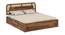 Sunburst Ratan Solid Wood Storage Bed (King Bed Size, Box Storage Type, PROVINCIAL TEAK Finish) by Urban Ladder - - 