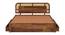 Sunburst Ratan Solid Wood Storage Bed (King Bed Size, Drawer Storage Type, PROVINCIAL TEAK Finish) by Urban Ladder - - 