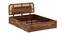 Sunburst Ratan Solid Wood Storage Bed (Queen Bed Size, Box Storage Type, PROVINCIAL TEAK Finish) by Urban Ladder - - 