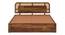 Sunburst Ratan Solid Wood Storage Bed (King Bed Size, Box Storage Type, PROVINCIAL TEAK Finish) by Urban Ladder - - 