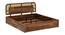 Sunburst Ratan Solid Wood Storage Bed (King Bed Size, Box Storage Type, PROVINCIAL TEAK Finish) by Urban Ladder - - 