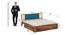 Boho Bliss Solid Wood Storage Bed (King Bed Size, Drawer Storage Type, PROVINCIAL TEAK Finish) by Urban Ladder - - 