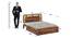 Sunburst Ratan Solid Wood Storage Bed (Queen Bed Size, Drawer Storage Type, PROVINCIAL TEAK Finish) by Urban Ladder - - 