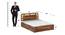 Sunburst Ratan Solid Wood Storage Bed (Queen Bed Size, Box Storage Type, PROVINCIAL TEAK Finish) by Urban Ladder - - 