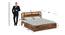 Sunburst Ratan Solid Wood Storage Bed (King Bed Size, Drawer Storage Type, PROVINCIAL TEAK Finish) by Urban Ladder - - 