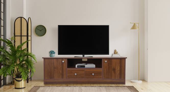 Radiant Tv Units (Walnut Finish) by Urban Ladder - Front View Design 1 - 830741