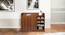 Luna Shoe Racks (Walnut Finish) by Urban Ladder - Front View Design 1 - 830745
