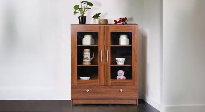 Tranquil Display Unit (Columbian Walnut Finish) by Urban Ladder - Front View Design 1 - 830749