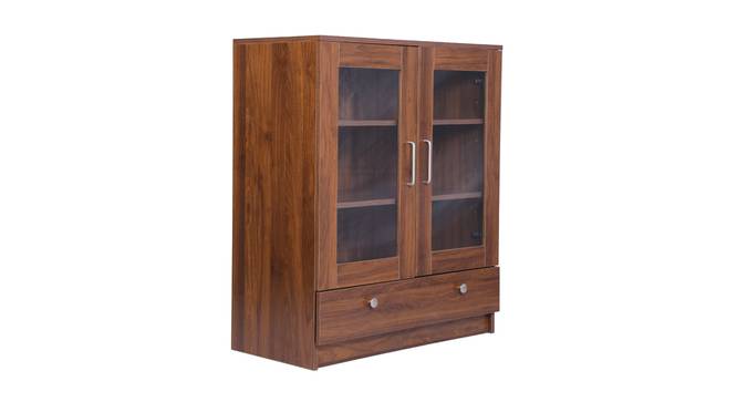 Tranquil Display Unit (Columbian Walnut Finish) by Urban Ladder - Design 1 Side View - 830757