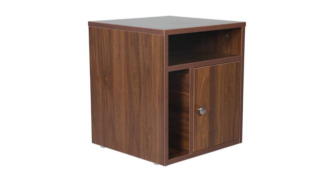 Harbor Bedside Tables (Walnut Finish) by Urban Ladder - Design 1 Side View - 830788