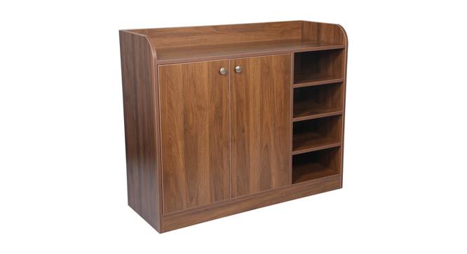 Luna Shoe Racks (Walnut Finish) by Urban Ladder - Design 1 Side View - 830794
