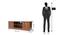 Celestial Tv Units (Walnut Finish) by Urban Ladder - Design 1 Dimension - 830836