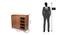 Luna Shoe Racks (Walnut Finish) by Urban Ladder - Design 1 Dimension - 830838