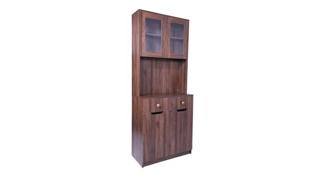 Driftwood Crockery unit (Columbian Walnut Finish) by Urban Ladder - Design 1 Side View - 830849