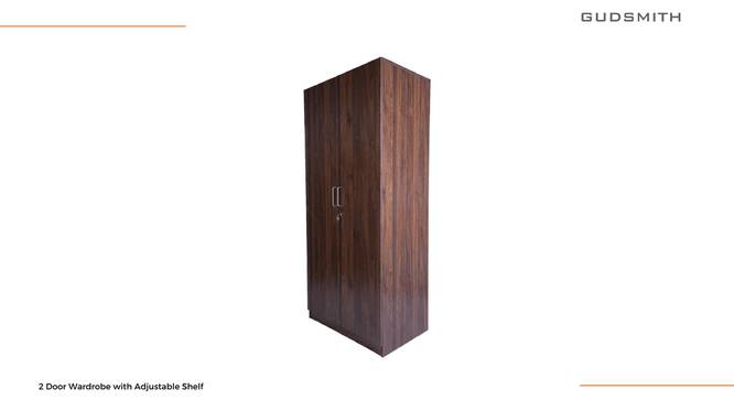 Aurora Wadrobe (Columbian Walnut Finish) by Urban Ladder - Ground View Design 1 - 830858