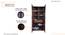Aurora Wadrobe (Columbian Walnut Finish) by Urban Ladder - Rear View Design 1 - 830875