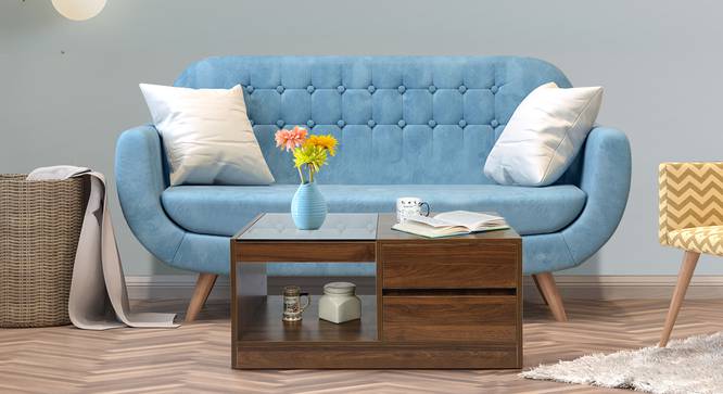 Whispering Coffee Tables (Brown Finish) by Urban Ladder - Front View Design 1 - 830879