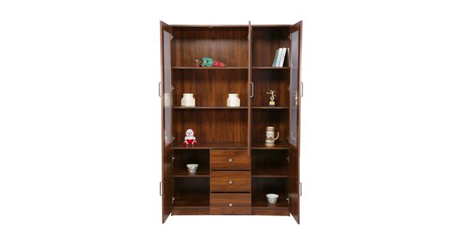 Essence Display Unit (Columbian Walnut Finish) by Urban Ladder - Rear View Design 1 - 830883
