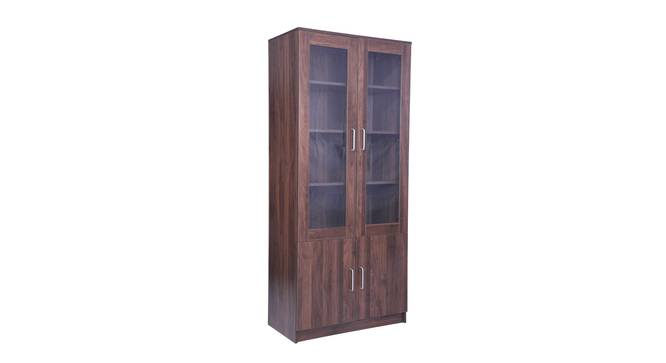 Song Display Unit (Columbian Walnut Finish) by Urban Ladder - Design 1 Side View - 830885