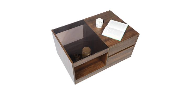Whispering Coffee Tables (Brown Finish) by Urban Ladder - Design 1 Side View - 830887