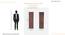 Echo Wadrobe (Columbian Walnut Finish) by Urban Ladder - Design 1 Dimension - 830910