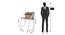 Serene Study Tables (Brown Finish) by Urban Ladder - Design 1 Dimension - 830921