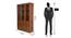 Essence Display Unit (Columbian Walnut Finish) by Urban Ladder - Design 1 Dimension - 830925