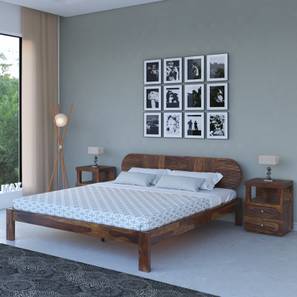 vintage home Woodwhiz Solid Wood King Size Non Storage Bed in Provincial Teak Finish-picture-14
