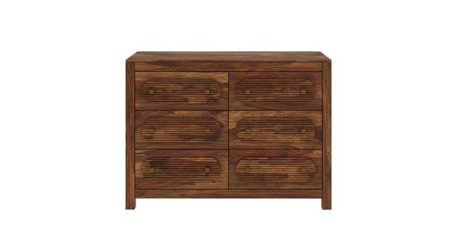 Woodwhiz Solid Wood Chest Of 6 Drawers (PROVINCIAL TEAK Finish) by Urban Ladder - - 