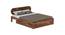 Woodwhiz Solid Wood Bed with Storage in Provincial Teak (Queen Bed Size, Drawer Storage Type, PROVINCIAL TEAK Finish) by Urban Ladder - - 