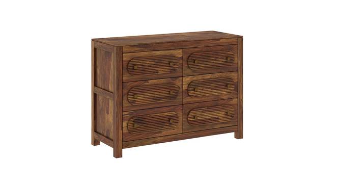 Woodwhiz Solid Wood Chest Of 6 Drawers (PROVINCIAL TEAK Finish) by Urban Ladder - - 