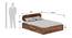 Woodwhiz Solid Wood Bed with Storage in Provincial Teak (Queen Bed Size, Box Storage Type, PROVINCIAL TEAK Finish) by Urban Ladder - - 