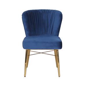 Dining Chairs In Mumbai Design Abigail Metal Dining Chair set of 1 in Blue Finish