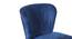 Blue Color Uphostery And Gold Leg Dining Chiar (Blue Finish) by Urban Ladder - - 