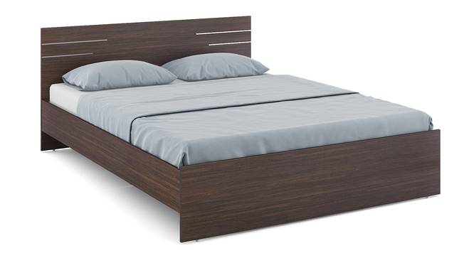 Asher King Bed Without Storage (Queen Bed Size, Choco Walnut Finish) by Urban Ladder - Front View Design 1 - 831021