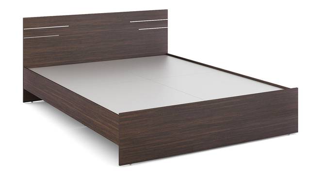 Asher King Bed Without Storage (Queen Bed Size, Choco Walnut Finish) by Urban Ladder - Design 1 Side View - 831032